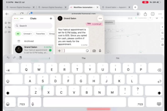 build a whatsapp ai appointment booking agent for business with dashboard