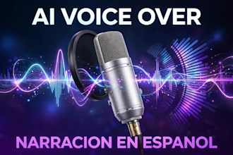 create a professional ai voice over narration in latin american spanish
