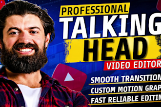 edit professional talking head videos for you