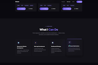build a modern responsive website or web app