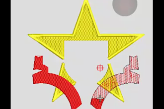 digitize your logo into  dst, pes files