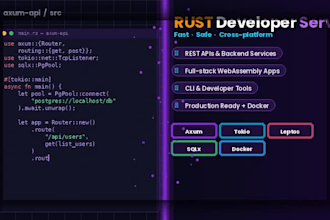 build desktop and web applications in rust or anything