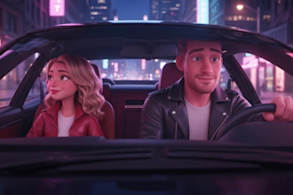 create 3d pixar style animation