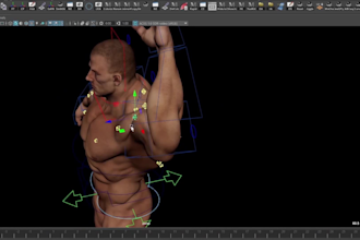 3d rig for animaze,threejs glb,arkit blendshape,ue5control,rig3d,physics bone
