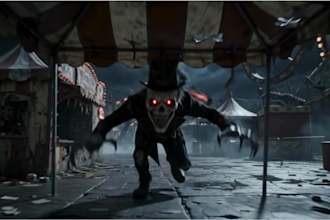 create horror intro video, halloween scary video and christmas intro