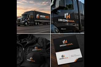 design a professional logo and realistic mockups