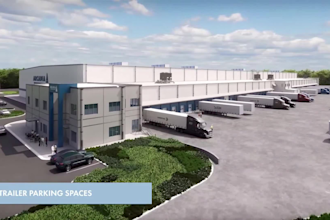 create 3d industrial animation architectural warehouse cold storage logistics