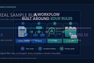 automate excel, CSV, PDF and data processing workflows