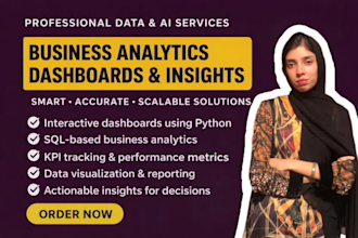 build executive and KPI dashboards for business analytics