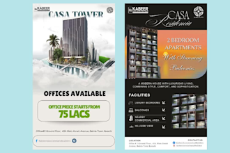 design real estate flyers posters and social media posts and reels for realtors