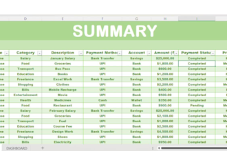create a professional income and expense tracker in excel