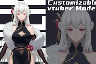 design and rig pro live2d vtuber model for vtube studio