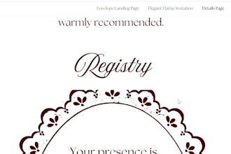 design wedding and baby shower websites in canva