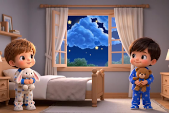 do 3d pixar style ai animation video, 3d ai cartoon storytelling, disney ai art