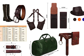 create fashionable leather goods accessories design leather soft goods designer