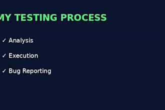 do complete QA testing for mobile apps websites and apis
