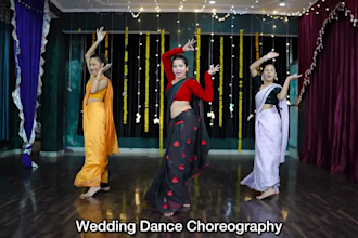 choreograph a wedding dance and sangeet performance