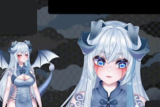 vtuber model live2d rigging, vrm, 3d vtuber model, live2d model for vtube studio