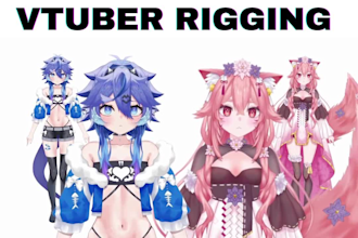 design and rig nsfw vtuber model anime vtuber live2d vtuber commission