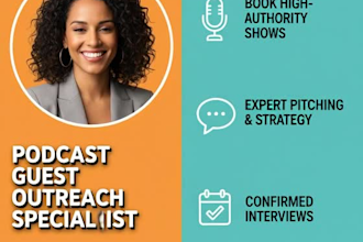 do expert podcast outreach and book you on  high authority guest interviews