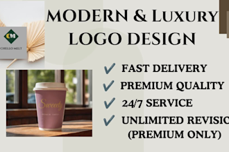 design a modern and luxury logo