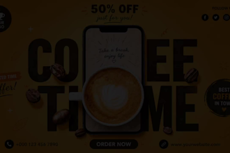 design aesthetic social media posts for coffee shops