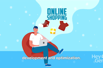 create a full ecommerce site with easy checkout and responsive design