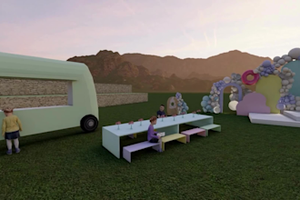 create 3d birthday decor design