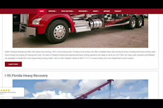 design a towing website that generates emergency calls and local leads