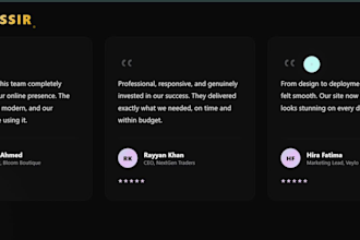 create a fast responsive website with react and tailwind CSS