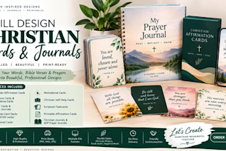 christian affirmation card scripture card deck prayer journal bible flashcard
