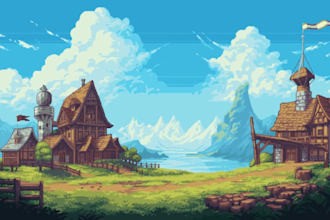 do pixel art scene pixel animation character design sprite sheet tileset