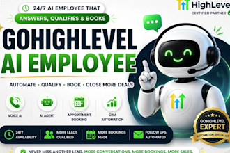 setup gohighlevel ai employee voice ai agent appointment booking CRM automation