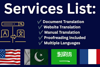 do manual translation in multiple languages accurately
