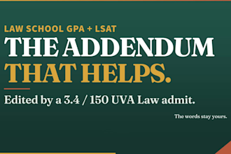 edit your law school gpa or lsat addendum in 24 hours