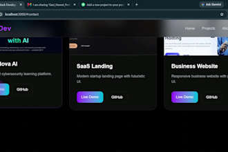 develop a custom full stack saas web application with nextjs