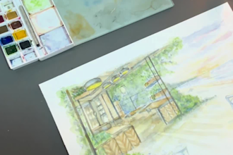 create a custom watercolor painting of a meaningful place