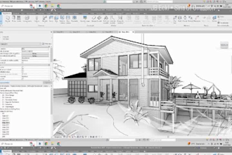 create revit bim 3d model and 2d floor plans