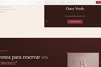 professional, responsive, and customized landing page