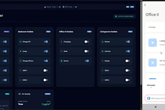 create user friendly UI dashboards to control your smart devices