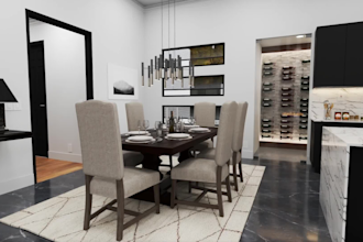 create stunning interior design and 3d visualization