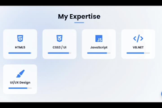develop a responsive frontend website