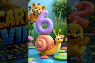 create engaging ai 3d animation ai cartoon video ai animation story  ai video