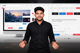 create a modern responsive website