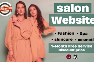 design a modern beauty and fashion website