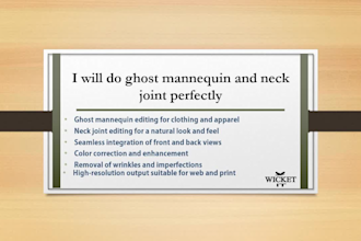 do ghost mannequin and neck joint perfectly