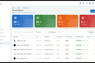 develop inventory management system for small businesses