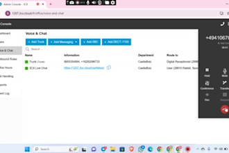 setup sip trunk twilio telynx 3cx inbound outbound calls p1 bot