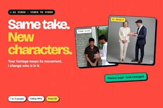 swap or replace the character in your video with ai