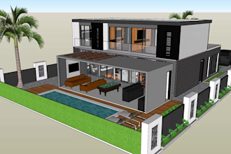 create 3d building models and renders